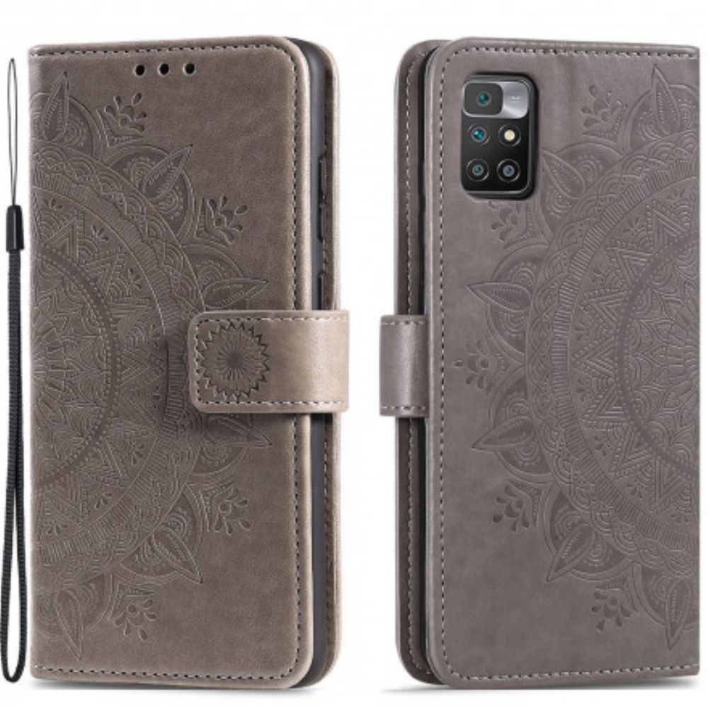 Flip Case Für Xiaomi Redmi 10 Sonnen-mandala