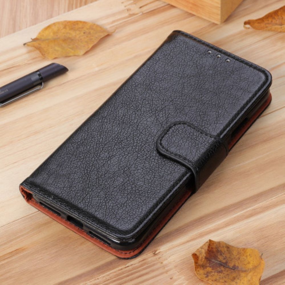 Flip Case Für Xiaomi Redmi 10 Spaltnappaleder