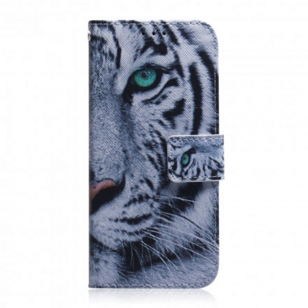 Flip Case Für Xiaomi Redmi 10 Tigergesicht