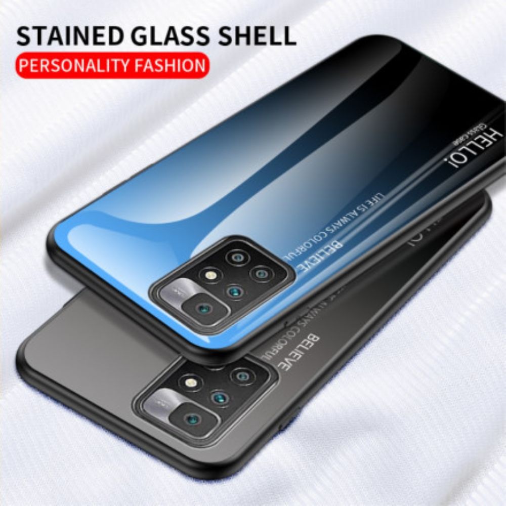 Handyhülle Für Xiaomi Redmi 10 Hallo Tempered Glass