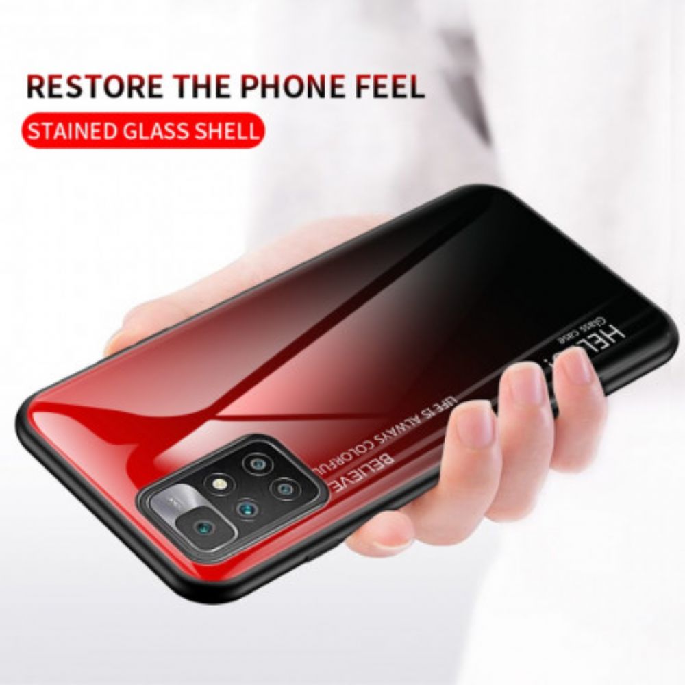 Handyhülle Für Xiaomi Redmi 10 Hallo Tempered Glass