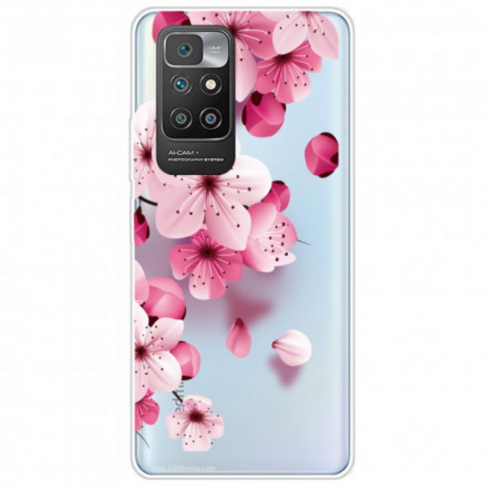 Handyhülle Für Xiaomi Redmi 10 Kleine Rosa Blüten