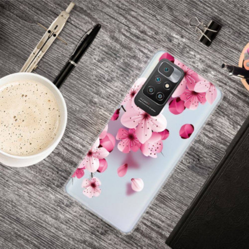 Handyhülle Für Xiaomi Redmi 10 Kleine Rosa Blüten