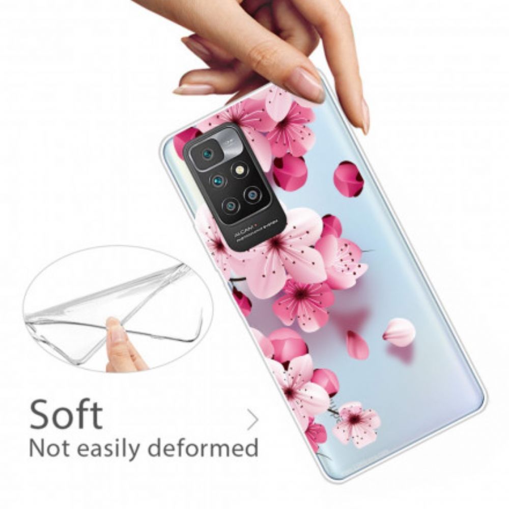 Handyhülle Für Xiaomi Redmi 10 Kleine Rosa Blüten