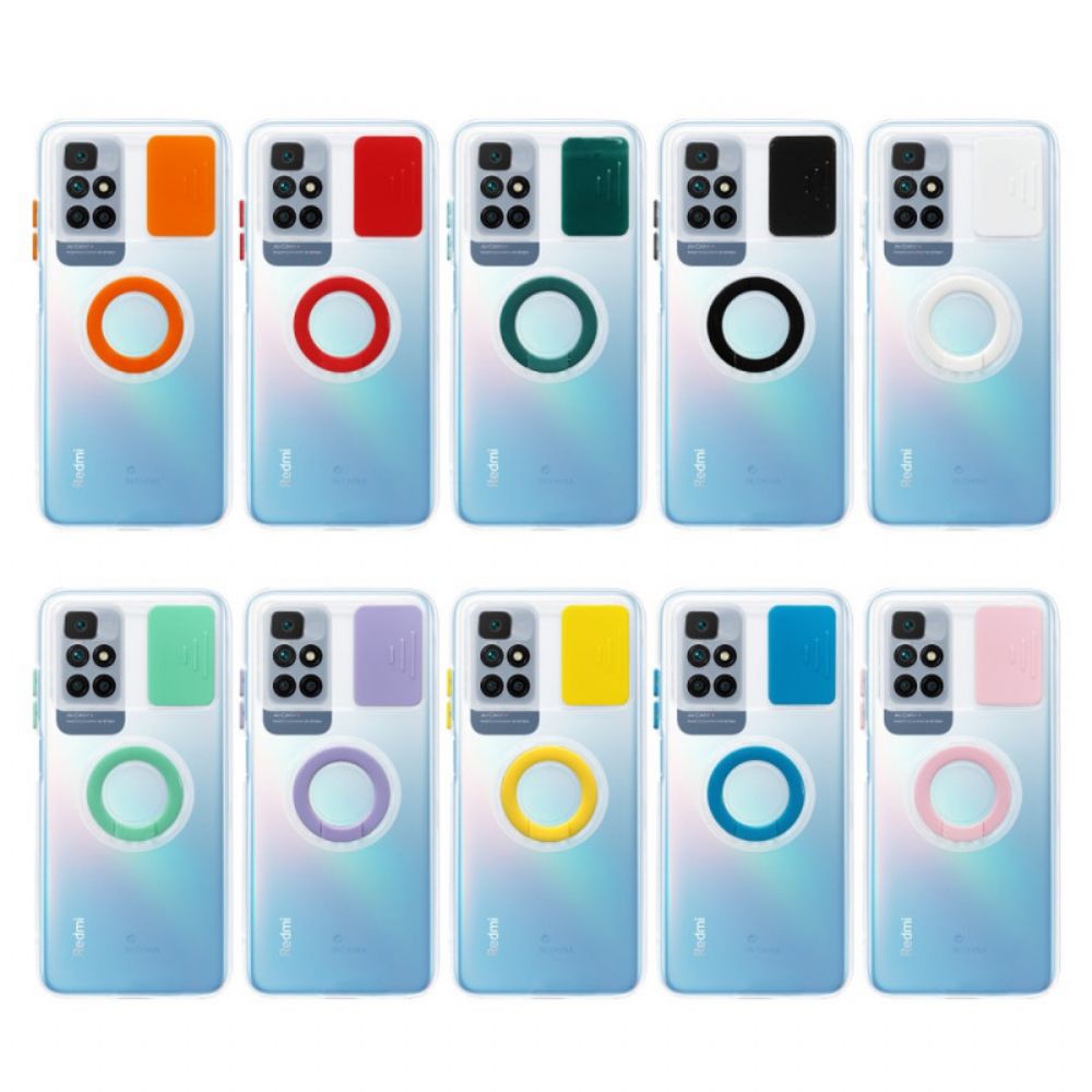 Handyhülle Für Xiaomi Redmi 10 Transparent Mit Ring-support