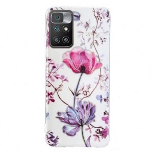 Hülle Für Xiaomi Redmi 10 Marmorierte Blumen