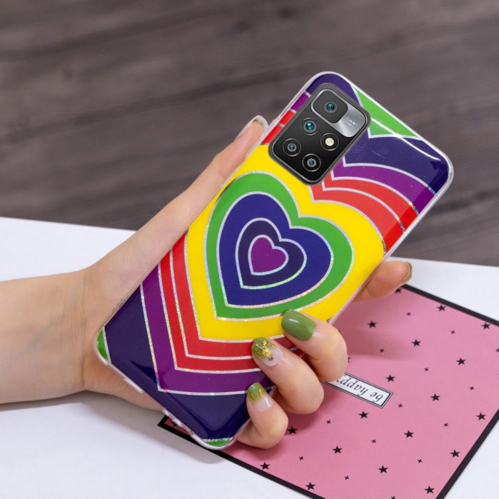 Hülle Für Xiaomi Redmi 10 Psychedelisches Herz