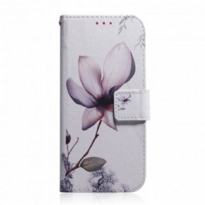 Lederhüllen Für Xiaomi Redmi 10 Alte Rosenblüte