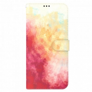 Lederhüllen Für Xiaomi Redmi 10 Aquarell