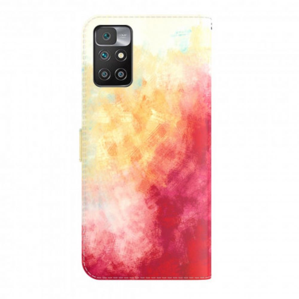 Lederhüllen Für Xiaomi Redmi 10 Aquarell