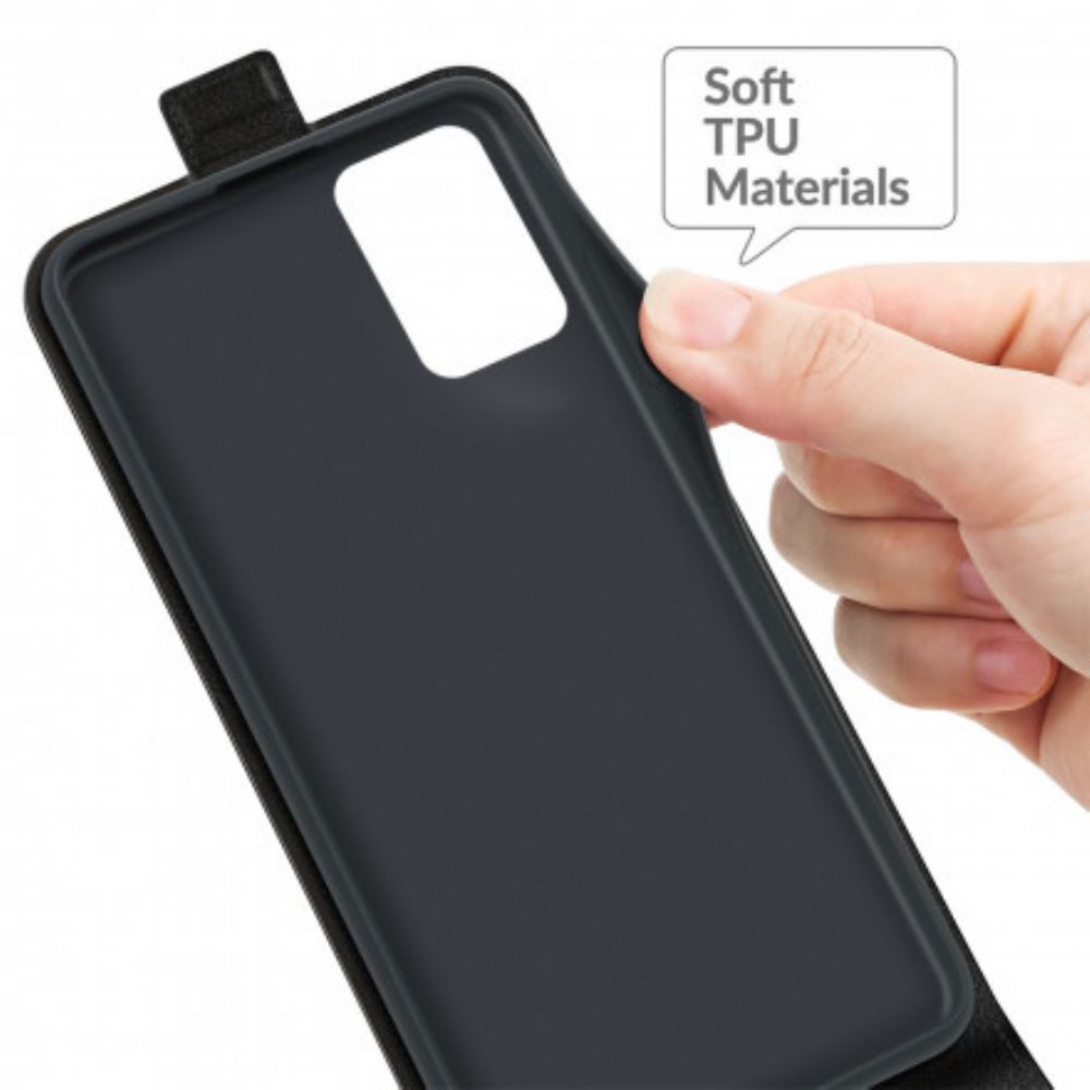 Lederhüllen Für Xiaomi Redmi 10 Flip Case Ledereffekt Mit Vertikaler Klappe