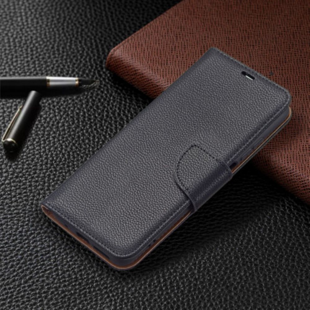 Lederhüllen Für Xiaomi Redmi 10 Flip Case Litschi-klappe Schräg