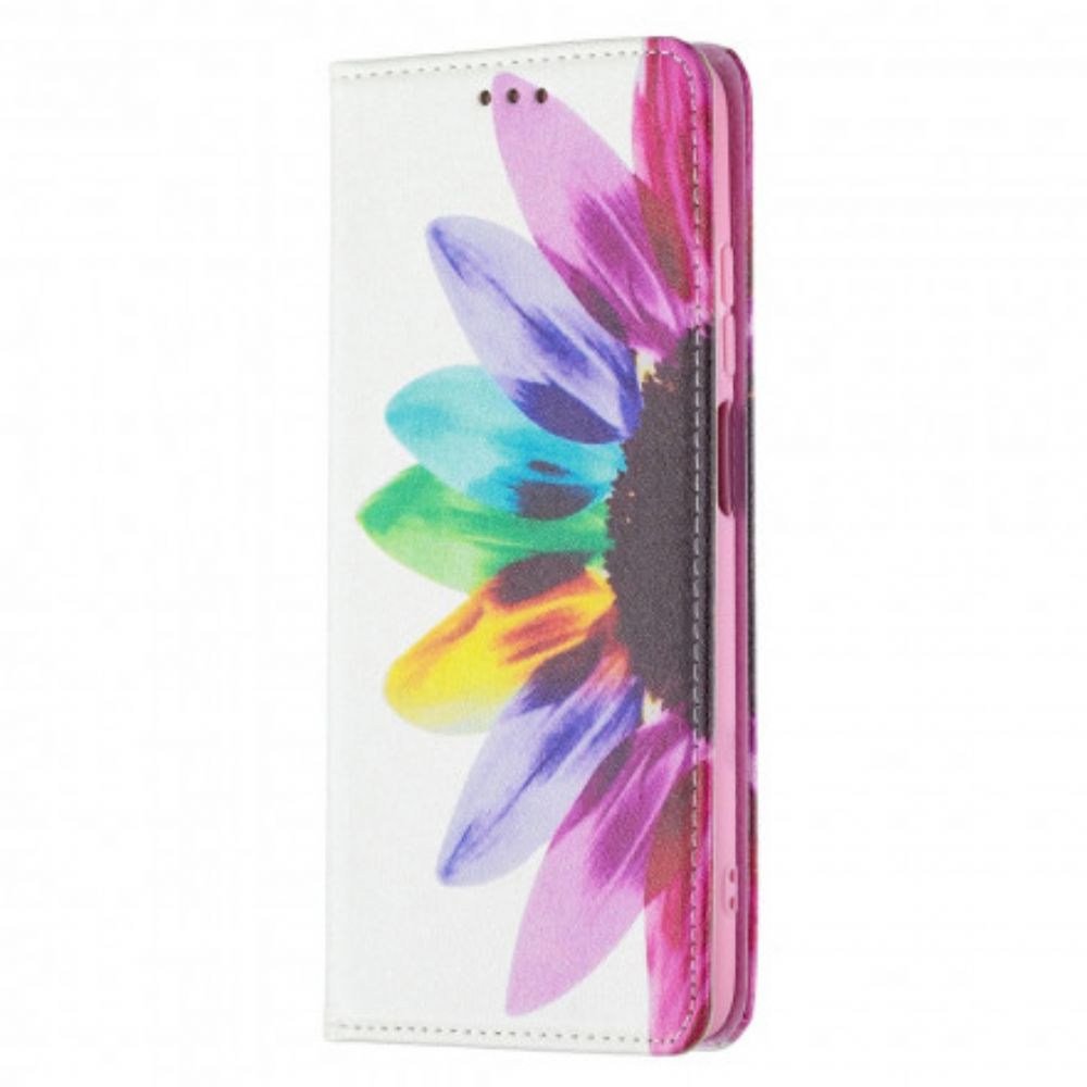 Schutzhülle Für Xiaomi Redmi 10 Flip Case Aquarell Blume