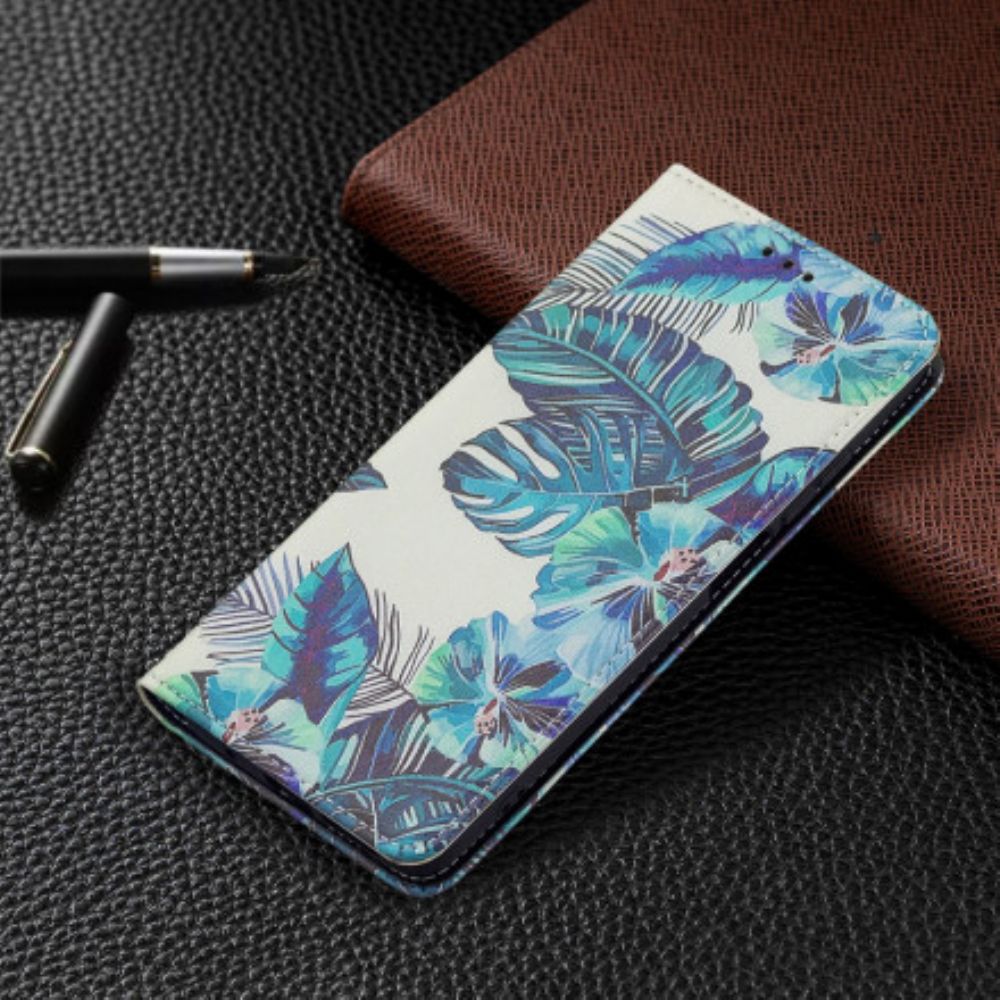 Schutzhülle Für Xiaomi Redmi 10 Flip Case Blätter