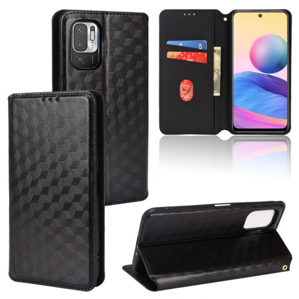 Schutzhülle Für Xiaomi Redmi 10 Flip Case Diamant-leder-effekt