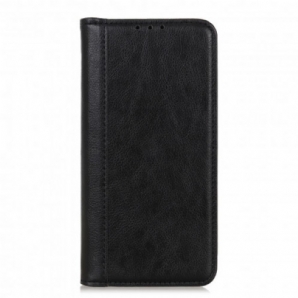 Schutzhülle Für Xiaomi Redmi 10 Flip Case Elegance Litschi-spaltleder