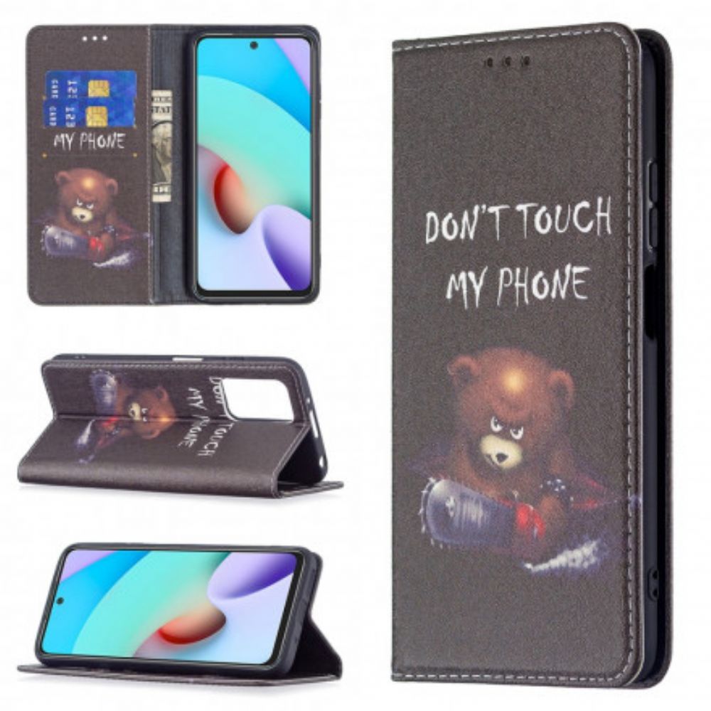 Schutzhülle Für Xiaomi Redmi 10 Flip Case Gefährlicher Bär