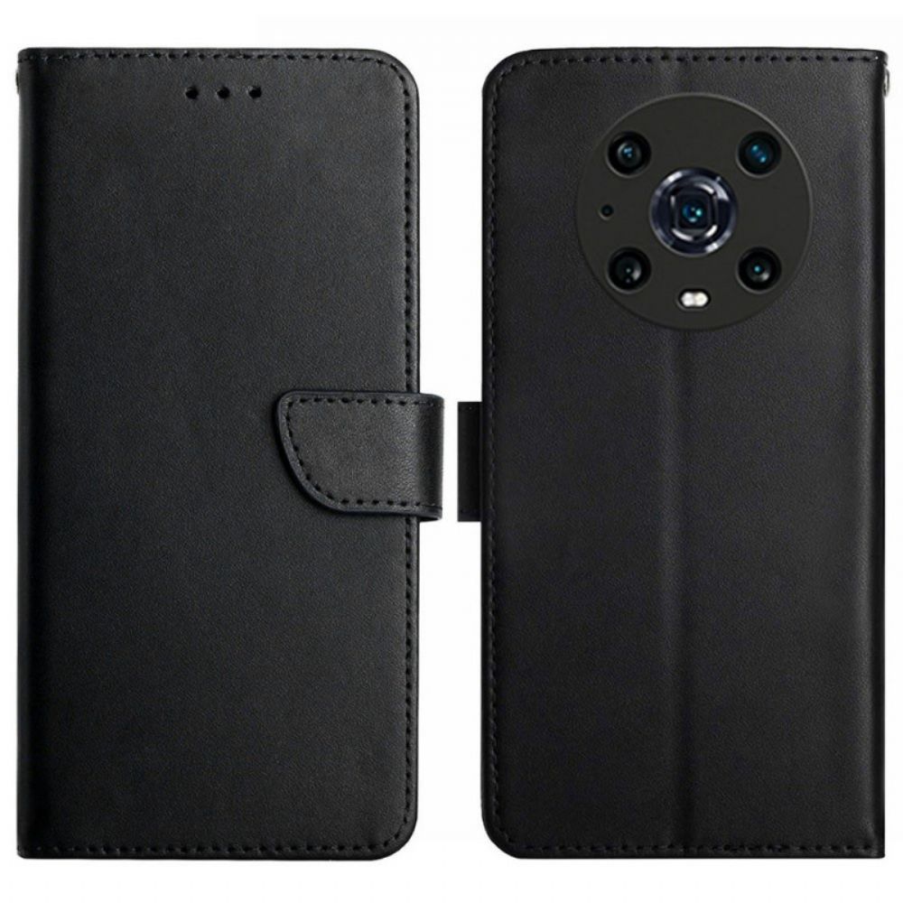 Flip Case Für Honor Magic 4 Pro Echtes Nappaleder