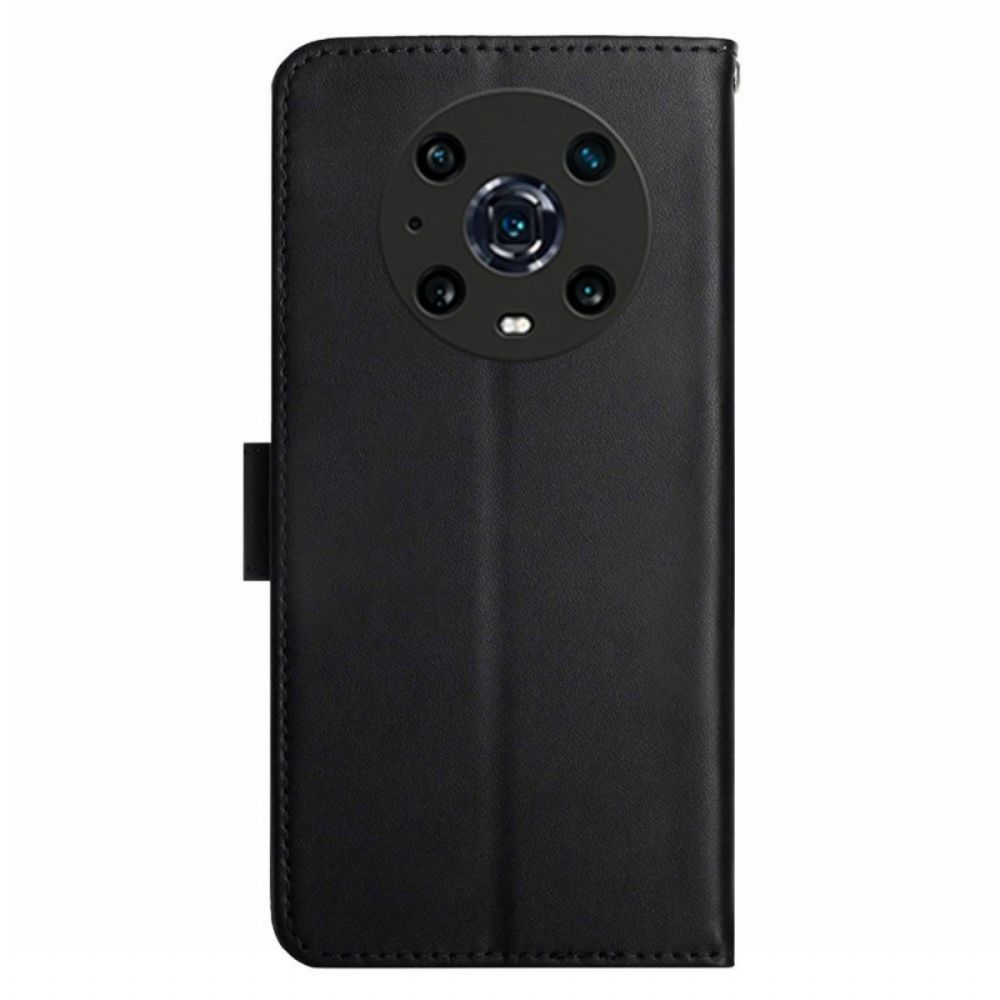 Flip Case Für Honor Magic 4 Pro Echtes Nappaleder