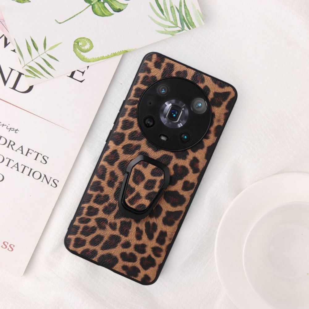 Hülle Für Honor Magic 4 Pro Leopard Mit Ring-stütze