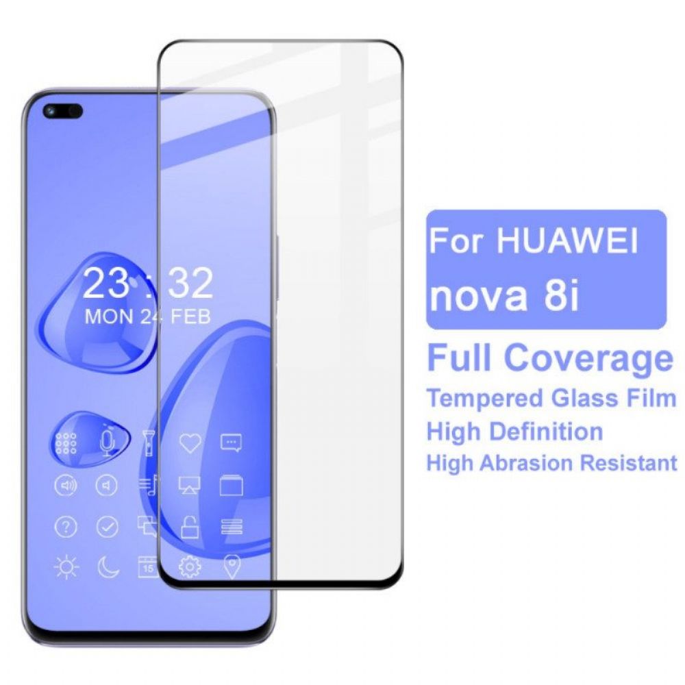 Honor 50 Lite / Huawei Nova 8I Displayschutzfolie Aus Gehärtetem Glas Mit Schwarzem Rand