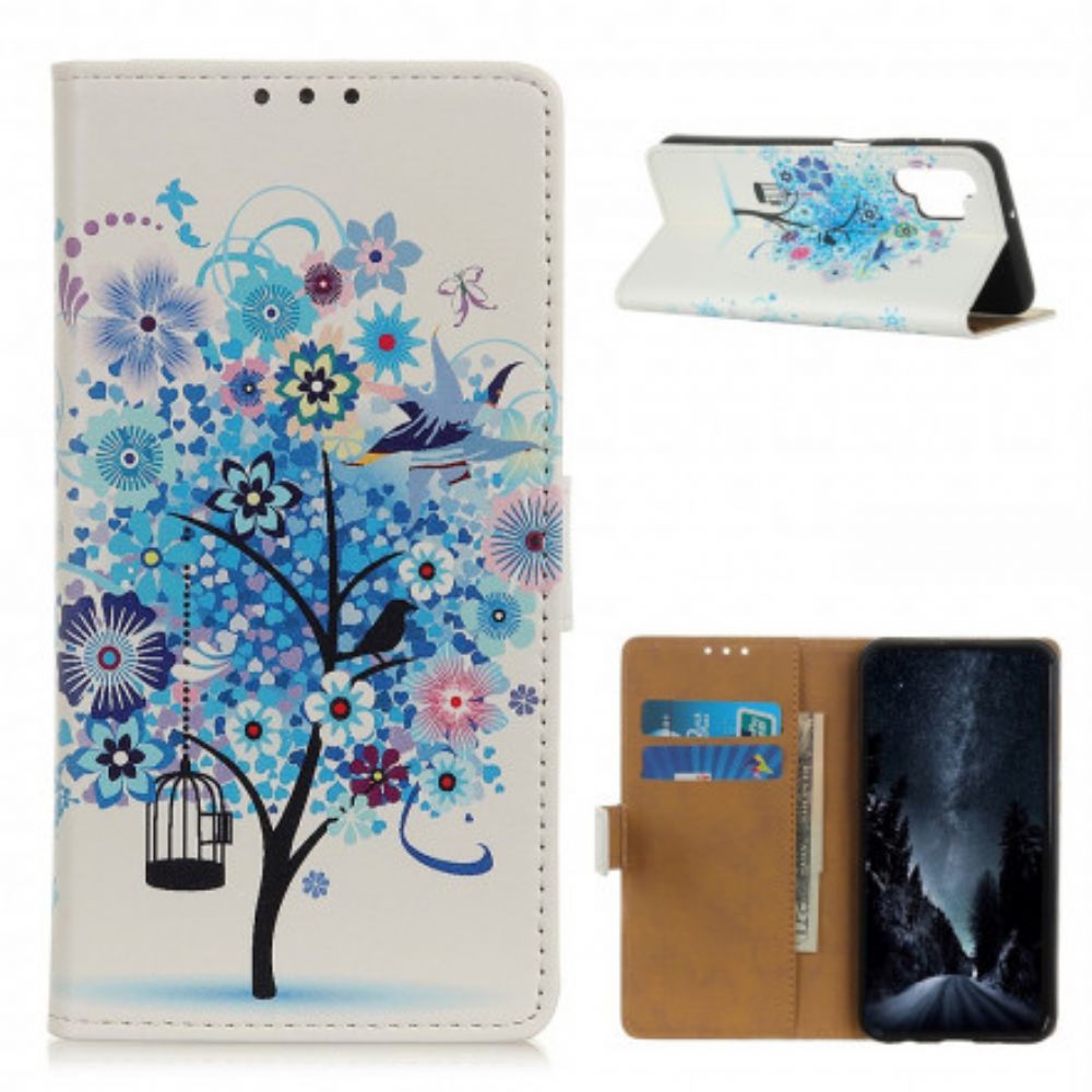 Flip Case Für Samsung Galaxy A32 4G Blühender Baum