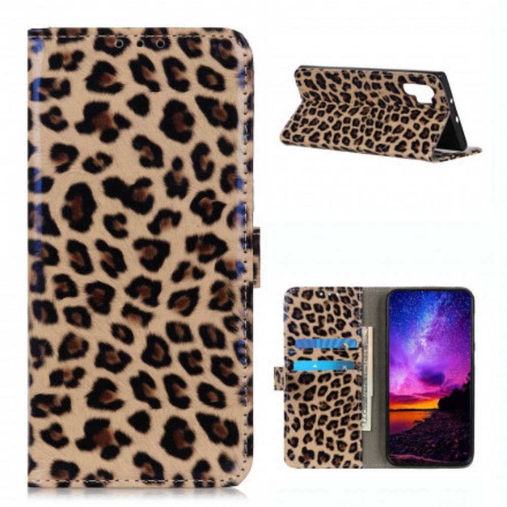 Flip Case Für Samsung Galaxy A32 4G Einzelner Leopard