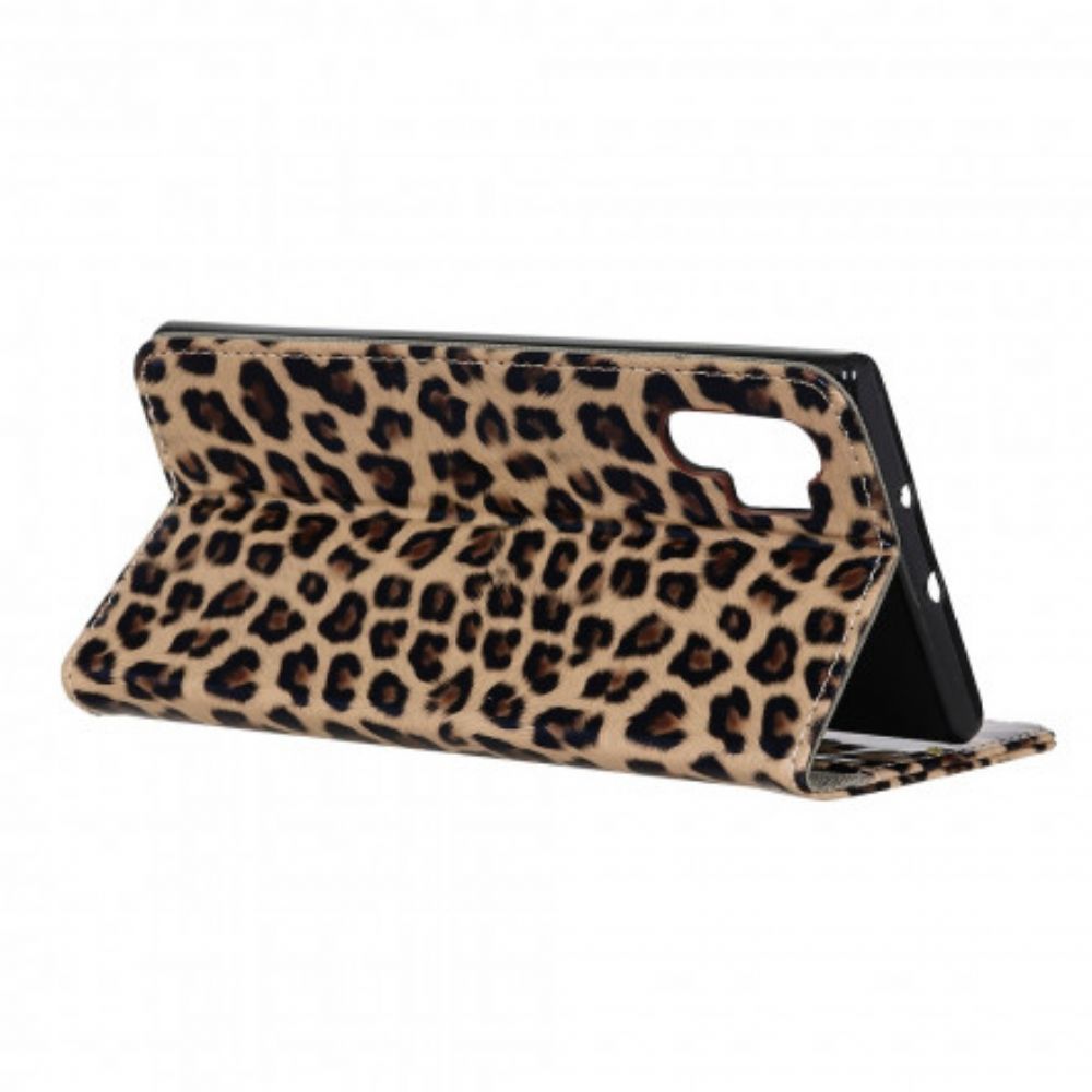 Flip Case Für Samsung Galaxy A32 4G Einzelner Leopard