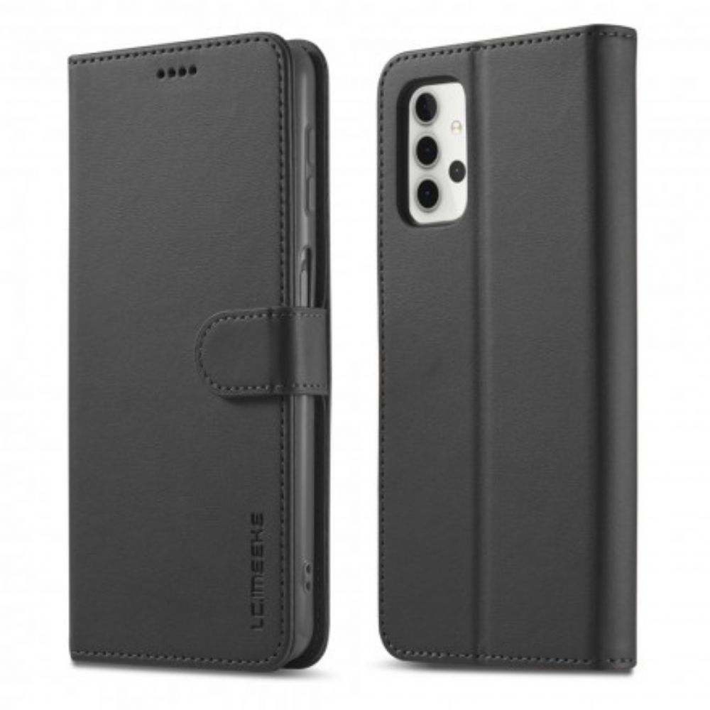 Flip Case Für Samsung Galaxy A32 4G Lc.imeeke Ledereffekt