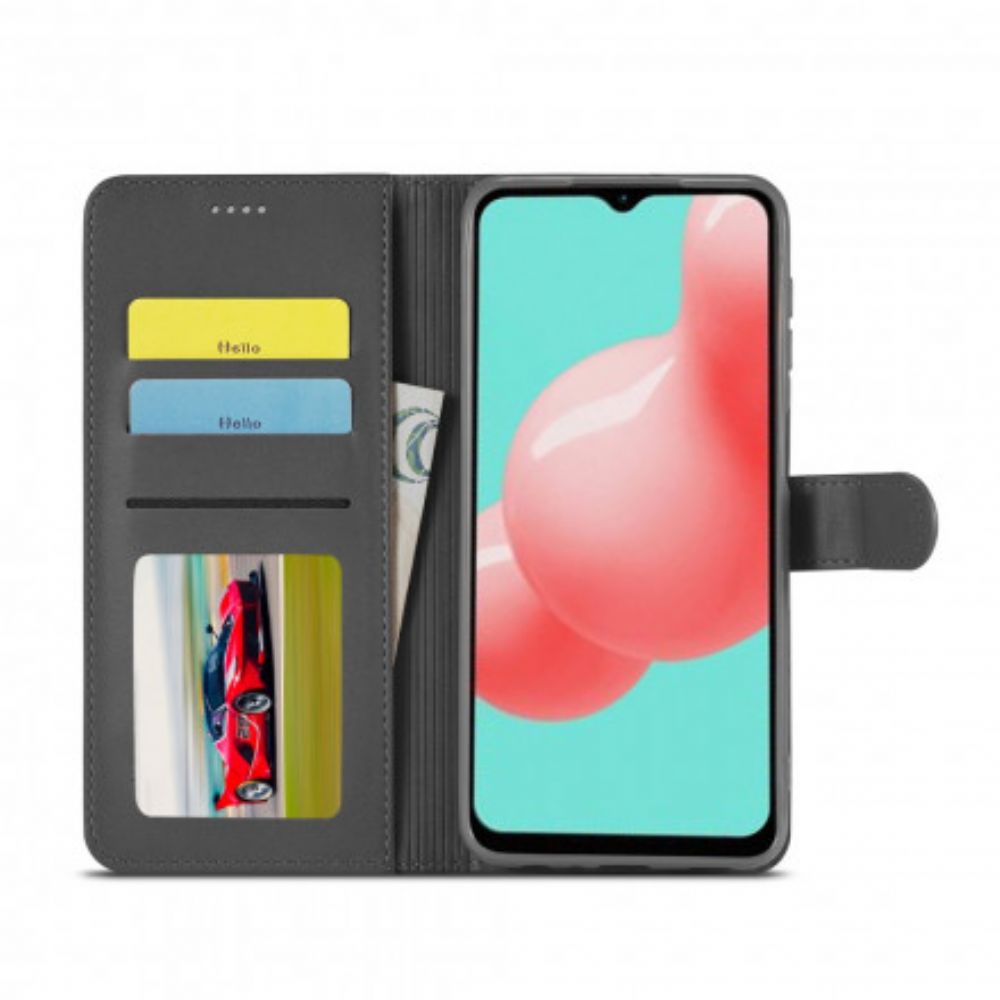 Flip Case Für Samsung Galaxy A32 4G Lc.imeeke Ledereffekt