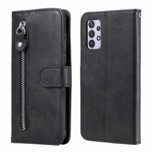 Flip Case Für Samsung Galaxy A32 4G Vintage Geldbörse