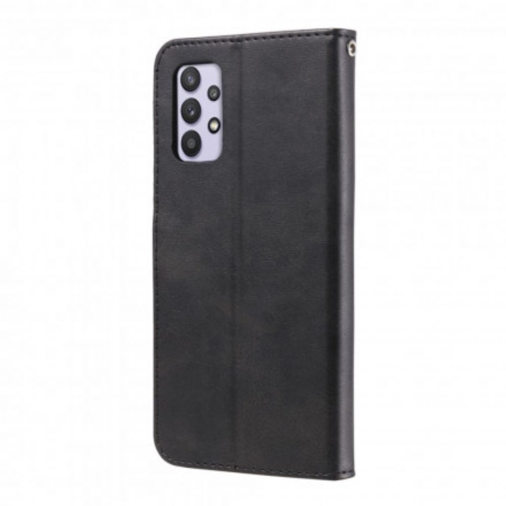 Flip Case Für Samsung Galaxy A32 4G Vintage Geldbörse