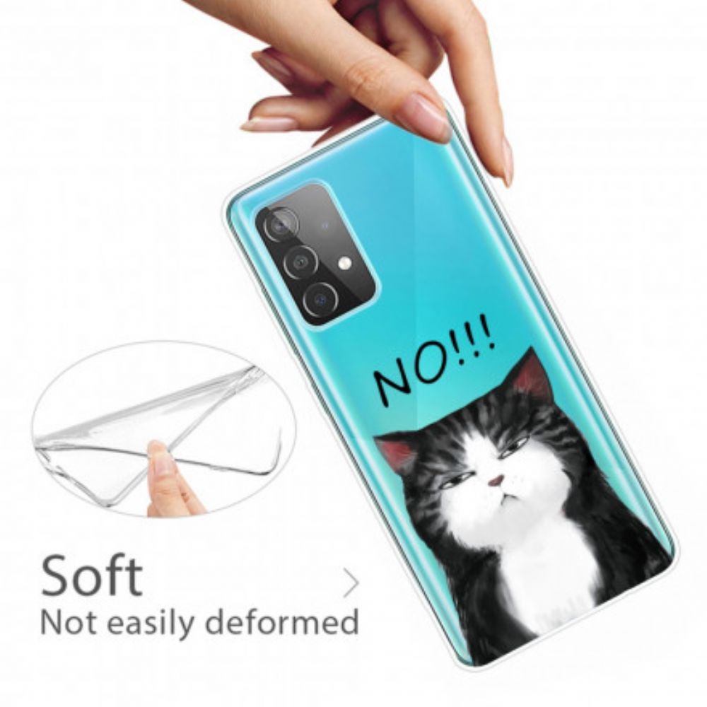 Handyhülle Für Samsung Galaxy A32 4G Die Katze Die Nein Sagt