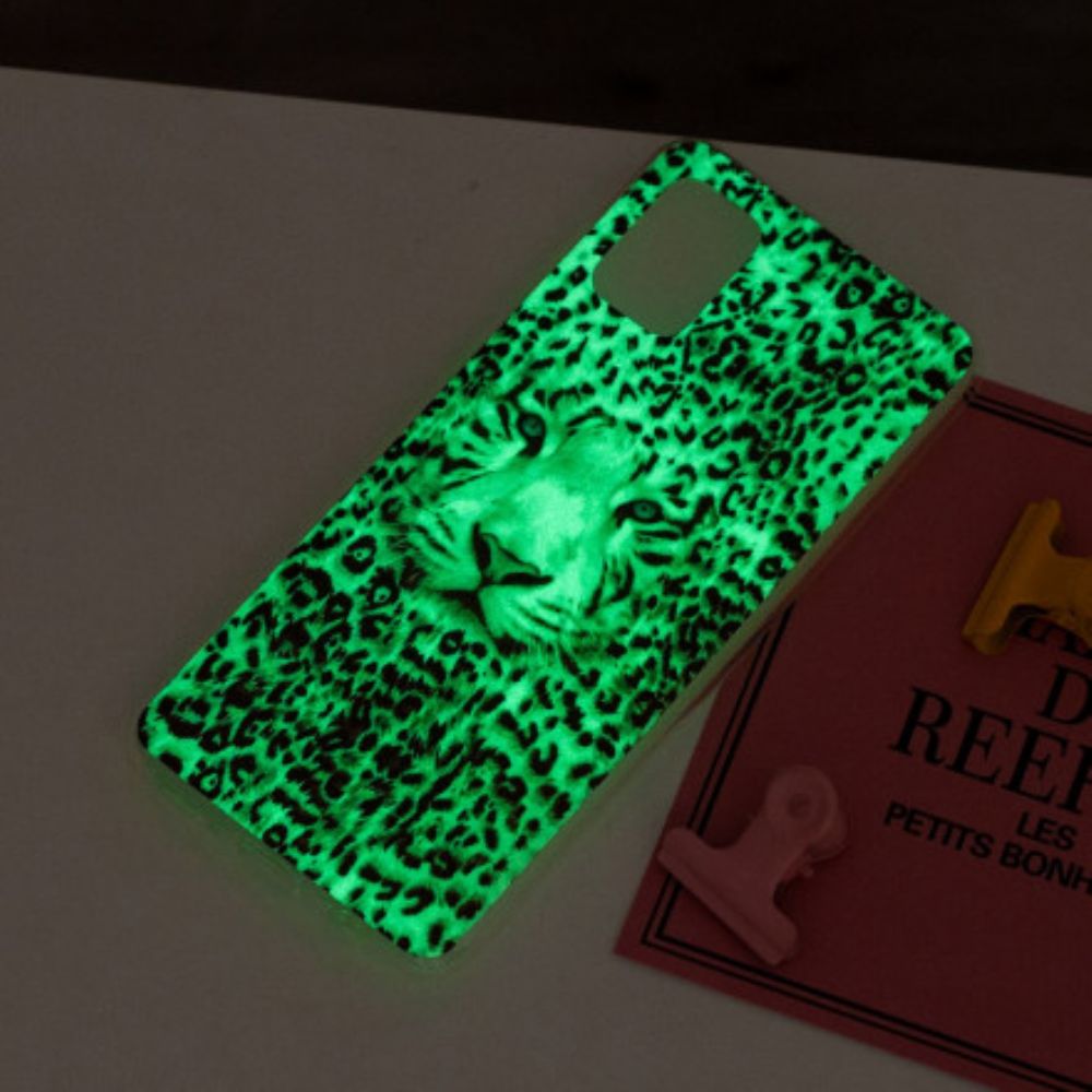 Handyhülle Für Samsung Galaxy A32 4G Fluoreszierender Leopard