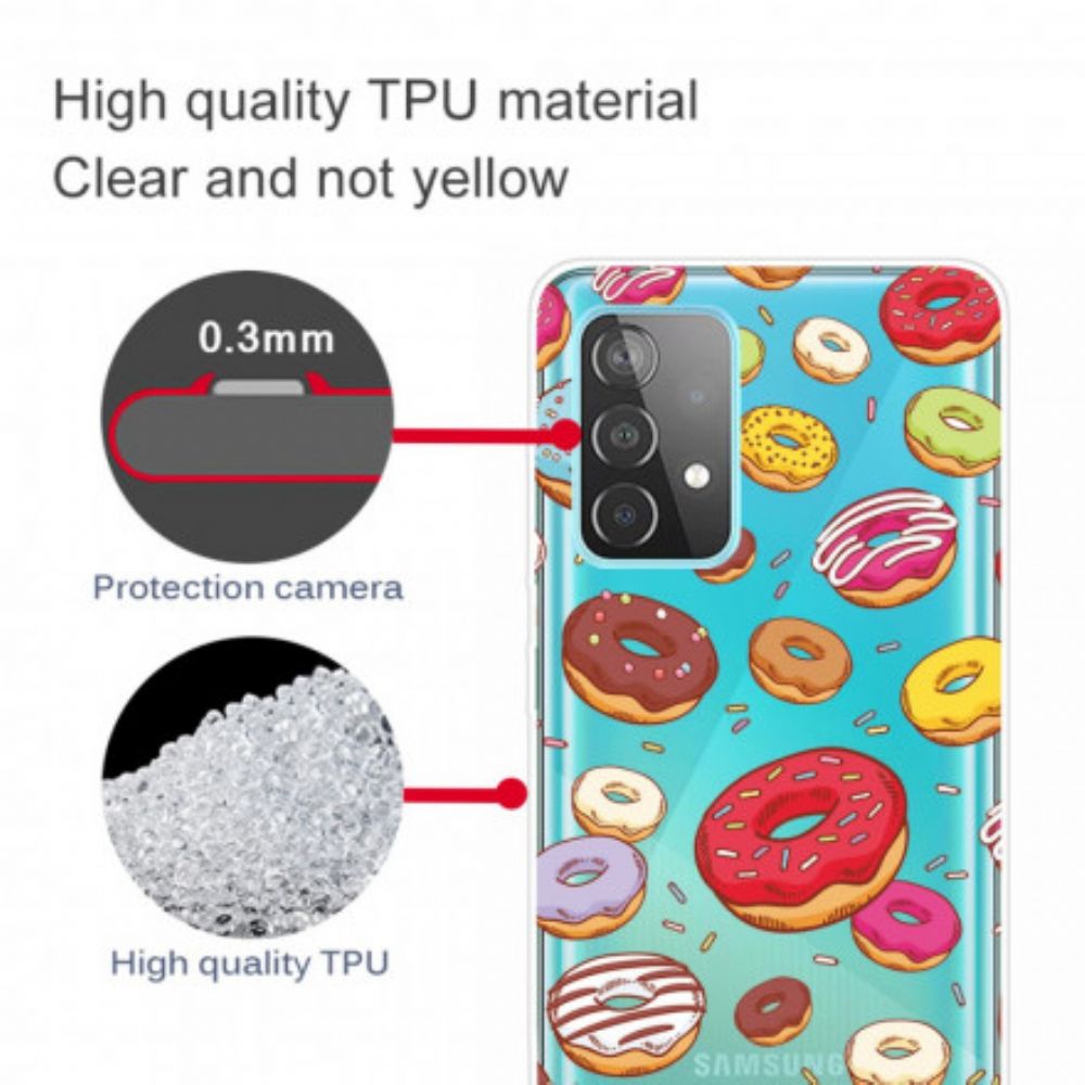 Handyhülle Für Samsung Galaxy A32 4G Liebe Donuts