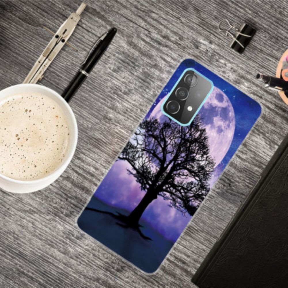 Hülle Für Samsung Galaxy A32 4G Baum Und Mond