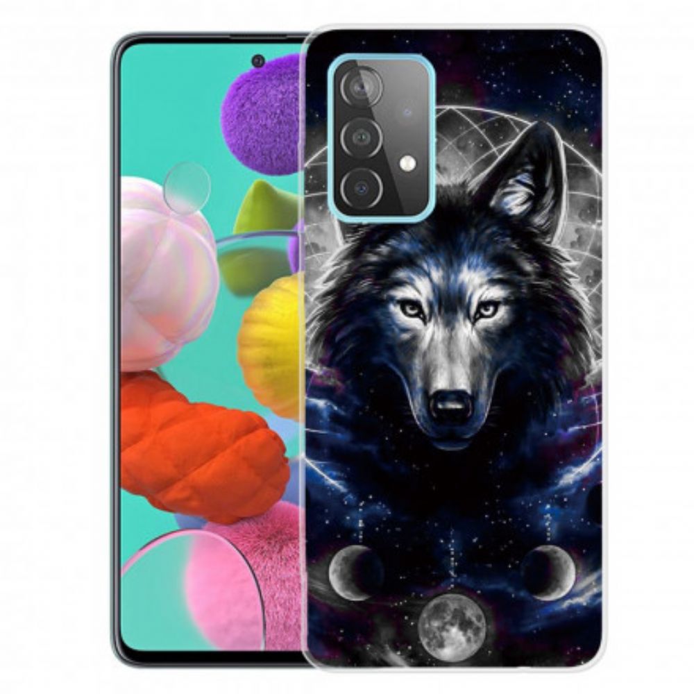 Hülle Für Samsung Galaxy A32 4G Flexibler Wolf