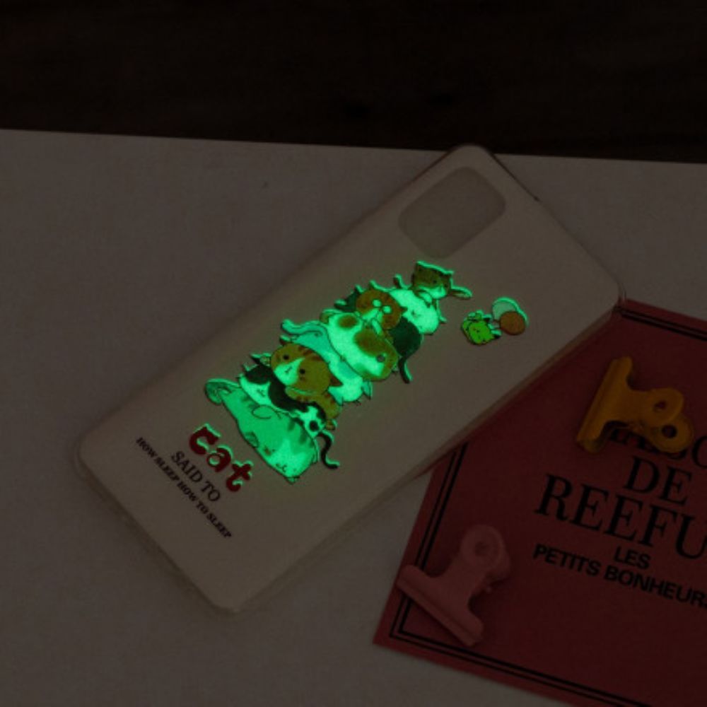 Hülle Für Samsung Galaxy A32 4G Fluoreszierende Katzen