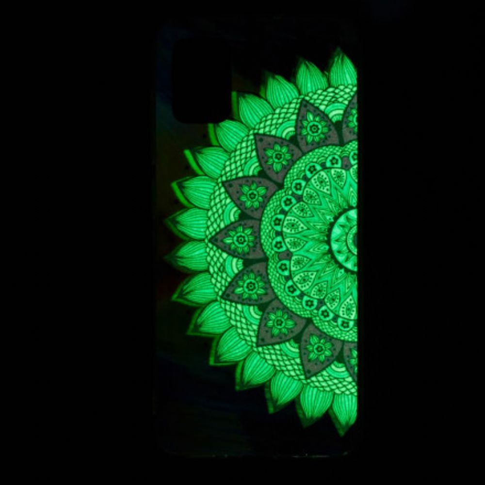 Hülle Für Samsung Galaxy A32 4G Fluoreszierendes Buntes Mandala