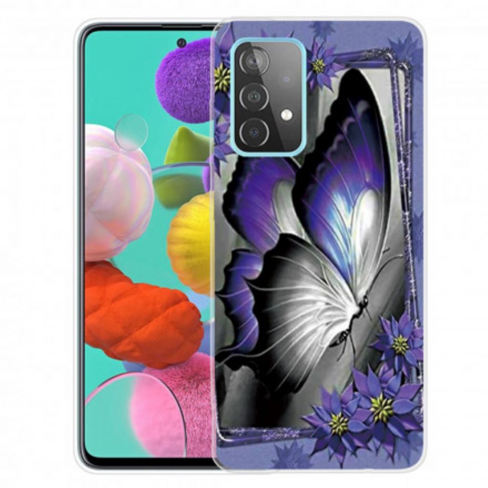 Hülle Für Samsung Galaxy A32 4G Königlicher Schmetterling