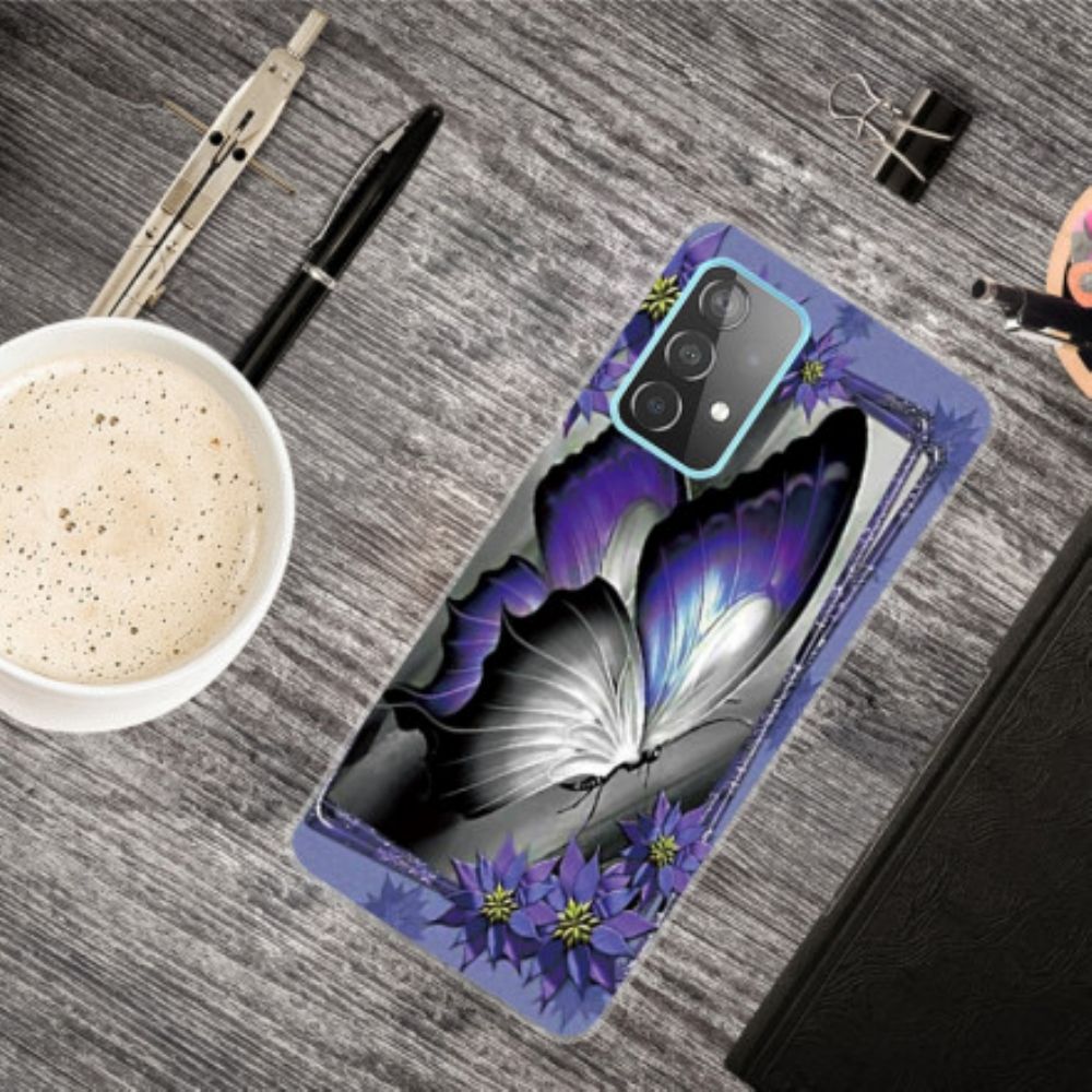 Hülle Für Samsung Galaxy A32 4G Königlicher Schmetterling