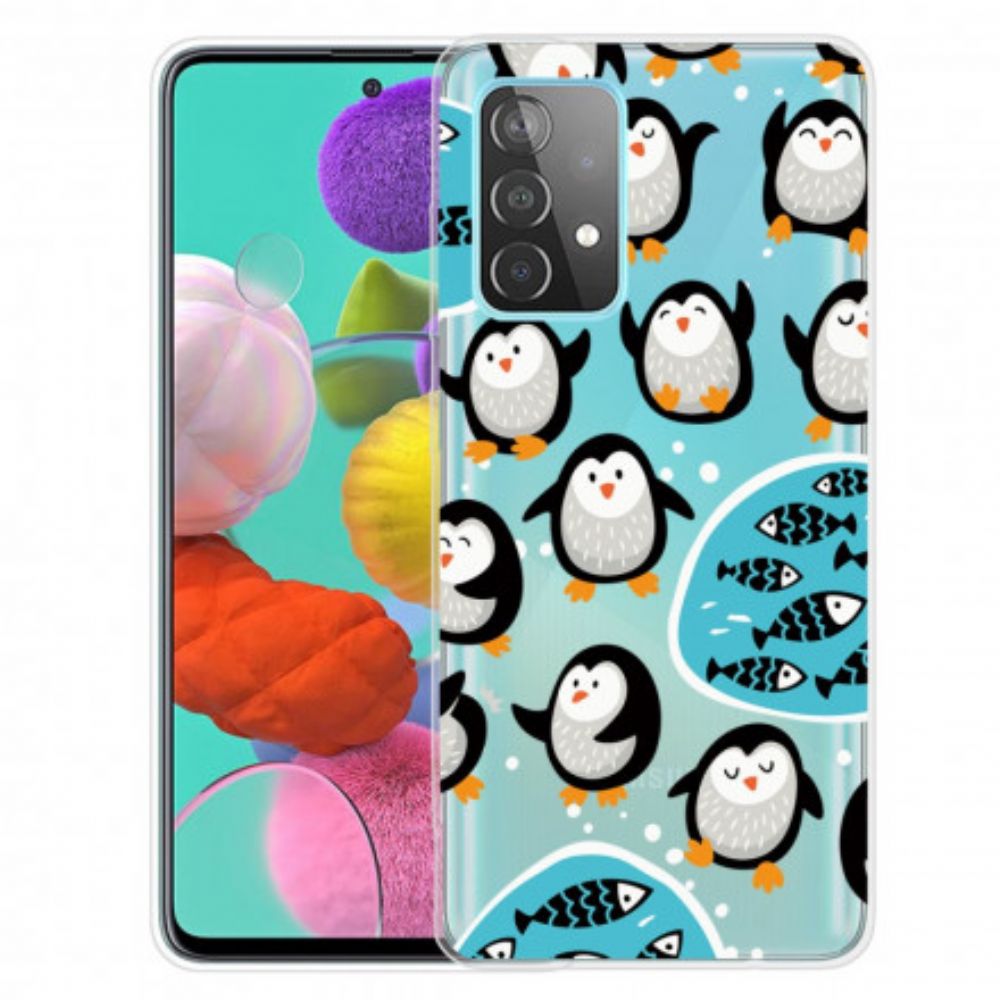 Hülle Für Samsung Galaxy A32 4G Pinguine Und Fische