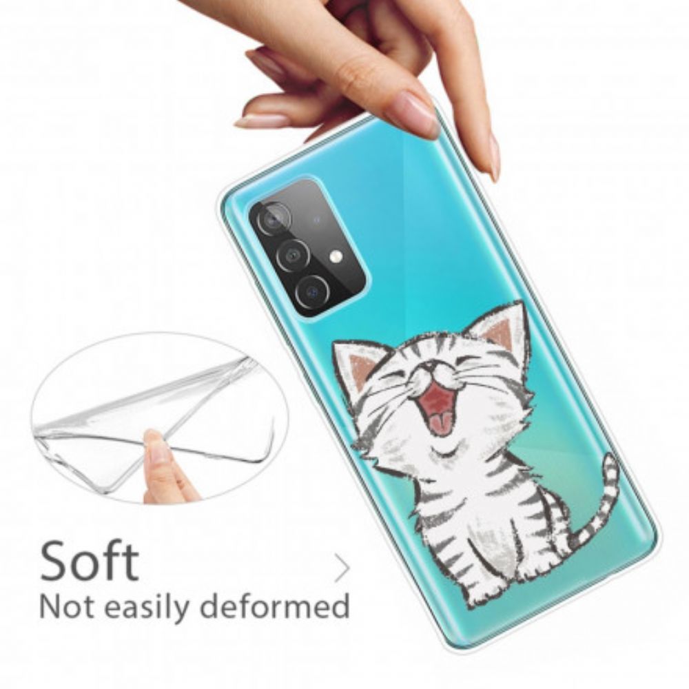 Hülle Für Samsung Galaxy A32 4G Süße Katze