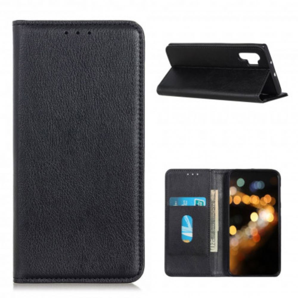 Schutzhülle Für Samsung Galaxy A32 4G Flip Case Elegance Litschi-spaltleder