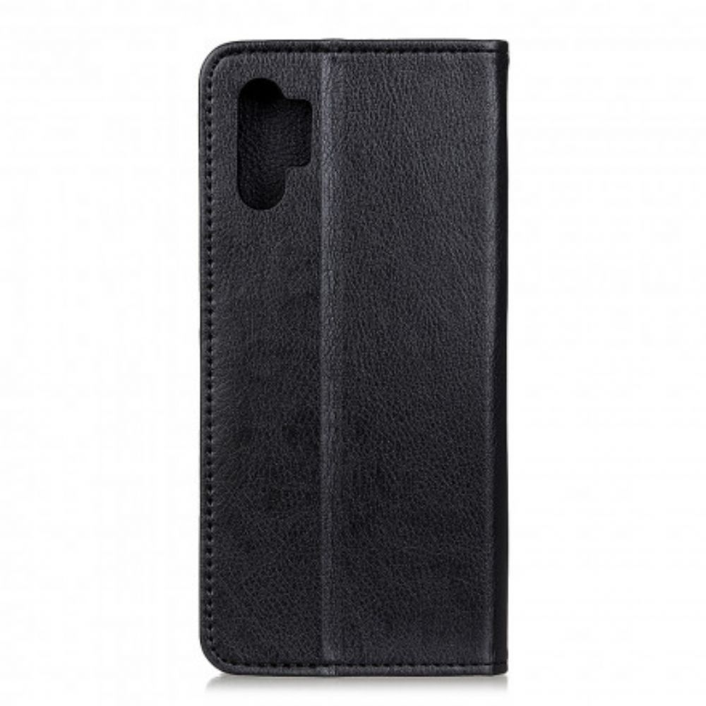 Schutzhülle Für Samsung Galaxy A32 4G Flip Case Elegance Litschi-spaltleder