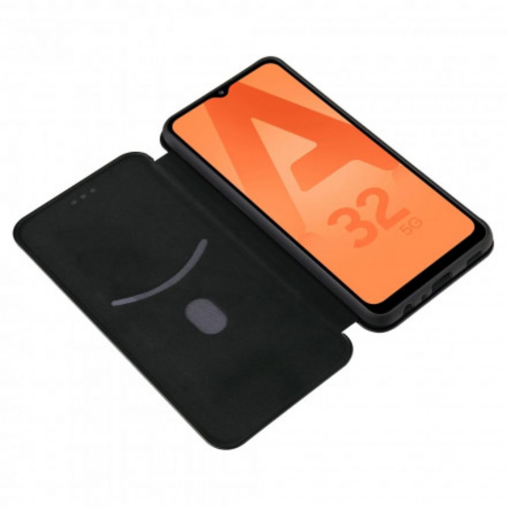 Schutzhülle Für Samsung Galaxy A32 4G Flip Case Kohlefaser