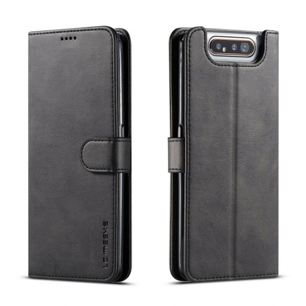 Flip Case Für Samsung Galaxy A90 / A80 Lc.imeeke Ledereffekt