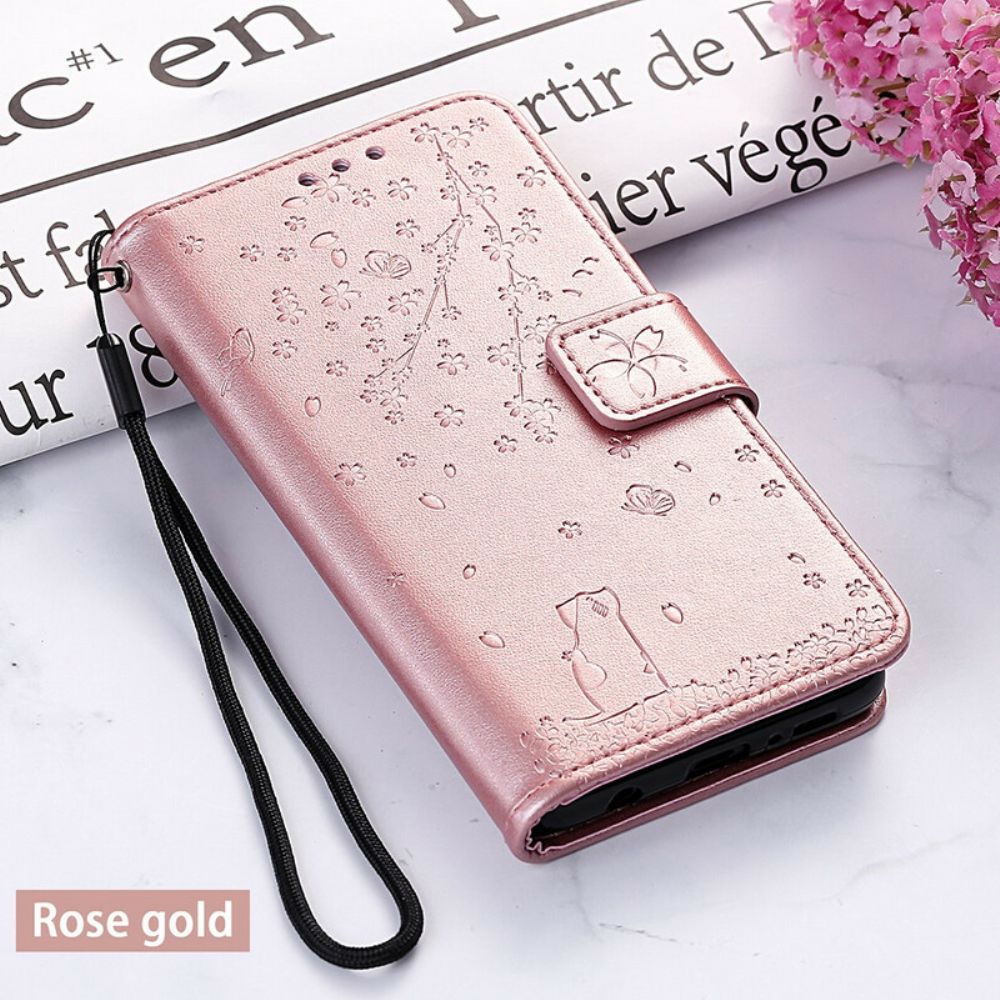 Flip Case Für Samsung Galaxy A90 / A80 Mit Kordel Strap Reverie