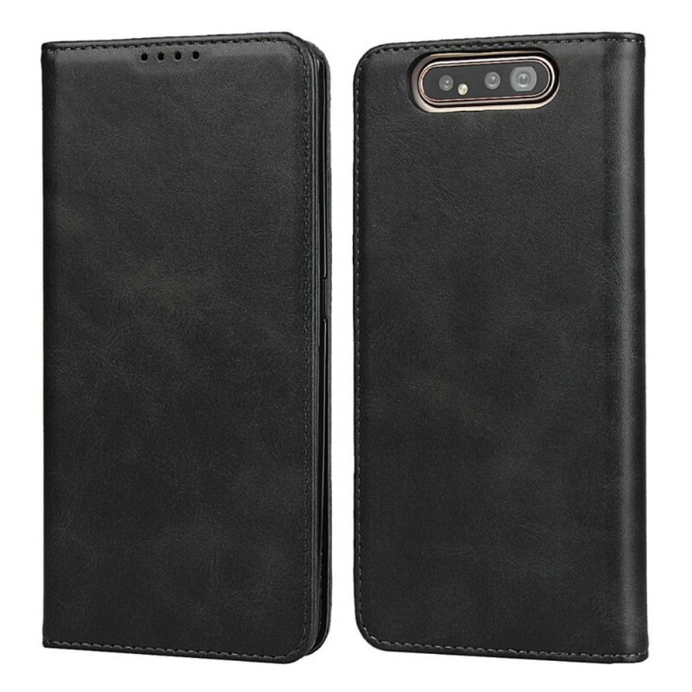 Schutzhülle Für Samsung Galaxy A90 / A80 Flip Case Nähte In Kunstleder