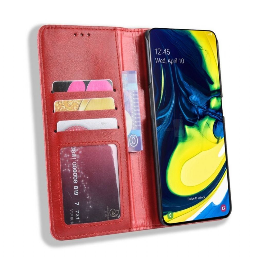 Schutzhülle Für Samsung Galaxy A90 / A80 Flip Case Stilisiertes Kunstleder